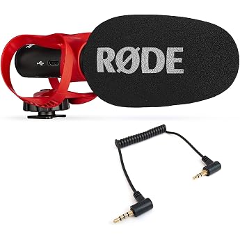 Rode Videomic Go II Helix Camera/USB Directional Microphone with Keepdrum ADP07 TRRS Adapter