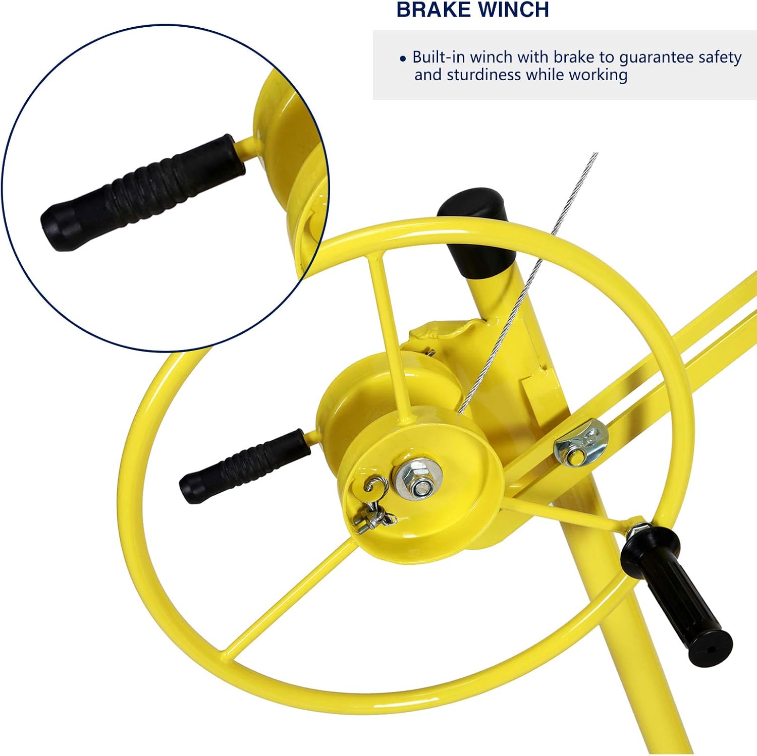 Drywall Lift Rolling Panel Hoist Jack Lifter Construction Caster Wheels Lockable Tool (16FT) - - 