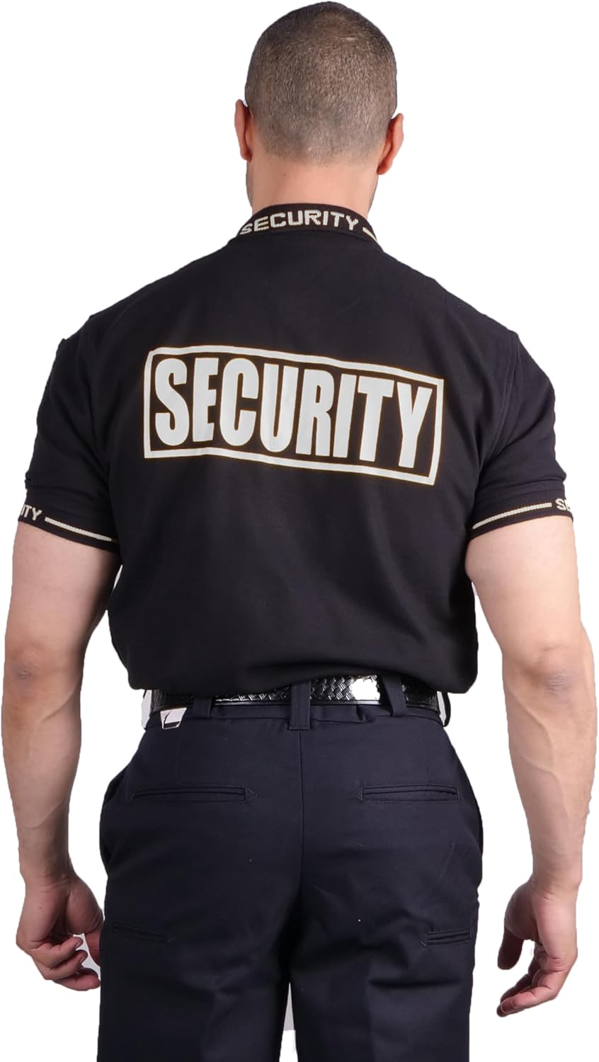 First Class Poly Cotton Tactical Security Polo Shirt with Woven Security Sleeves and Collars - Image 4