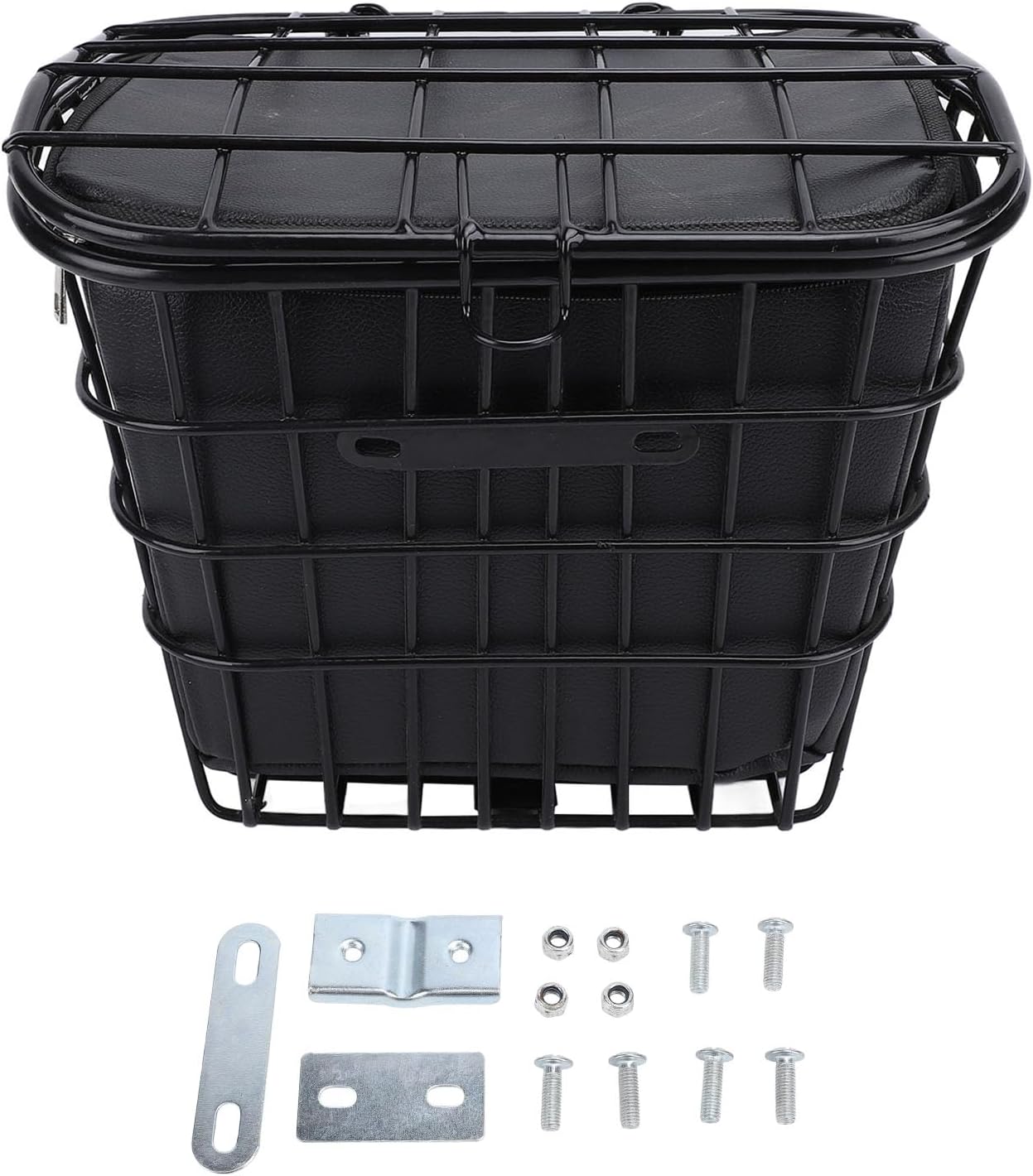 Bike Front Basket, Metal Bike Basket, Front Bike Basket, Suitable for Electric Bike and Scooters