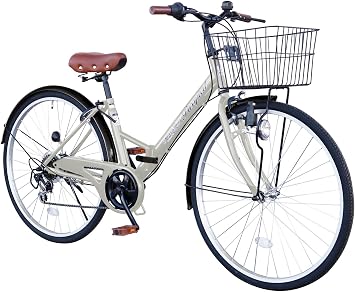 TS26B City Bike, 26 Inches, 12 Colors to Choose from, Shimano 6 Speed Gears, Air Pump, Folding