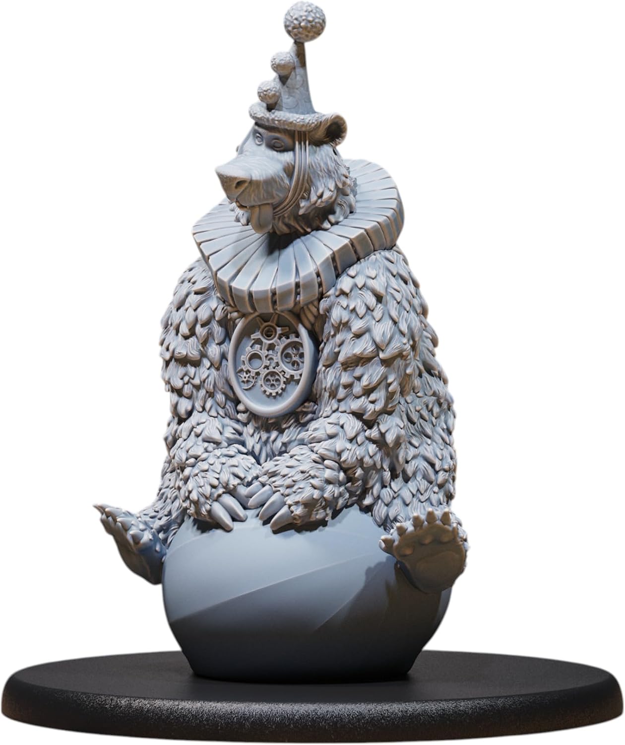 Unpainted DND Circus Bear Miniature Figurine, Tabletop Gaming Collectible, Fantasy World, Ideal Gift for Dungeon Masters and Collectors Alike - Designed by Epic Miniatures
