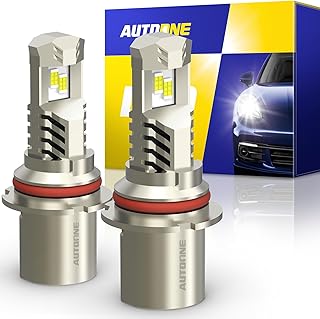 AUTOONE 9007/HB5 LED Headlight Bulbs Super Bright 24000LM, 6000K White 9007 LED Bulb Hi/Lo Beam Headlights, Canbus Ready Direct Fit, Pack of 2