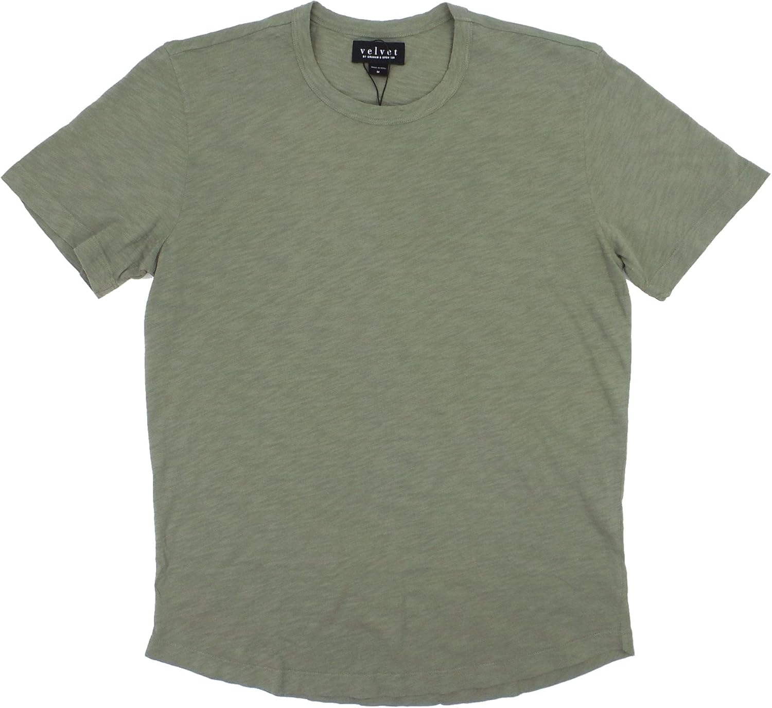 Velvet by Graham & Spencer Mens Men's Amaro Rounded Hem Ss Crew - Image 6