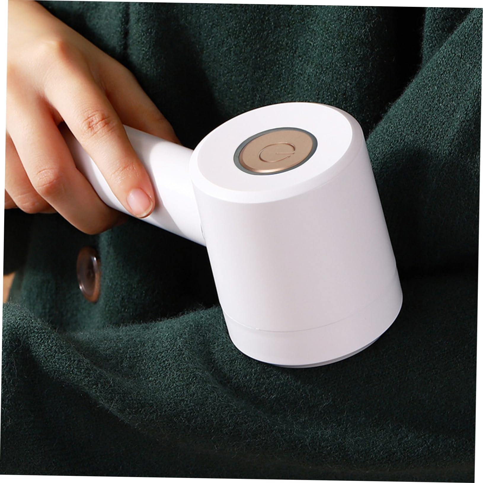 1juego Removedor De Eléctrico Usb Afeitadora De Ropa y Muebles Quitapelusas Portátil y Recargable Herramienta De Limpieza Para y Textiles Color Blanco