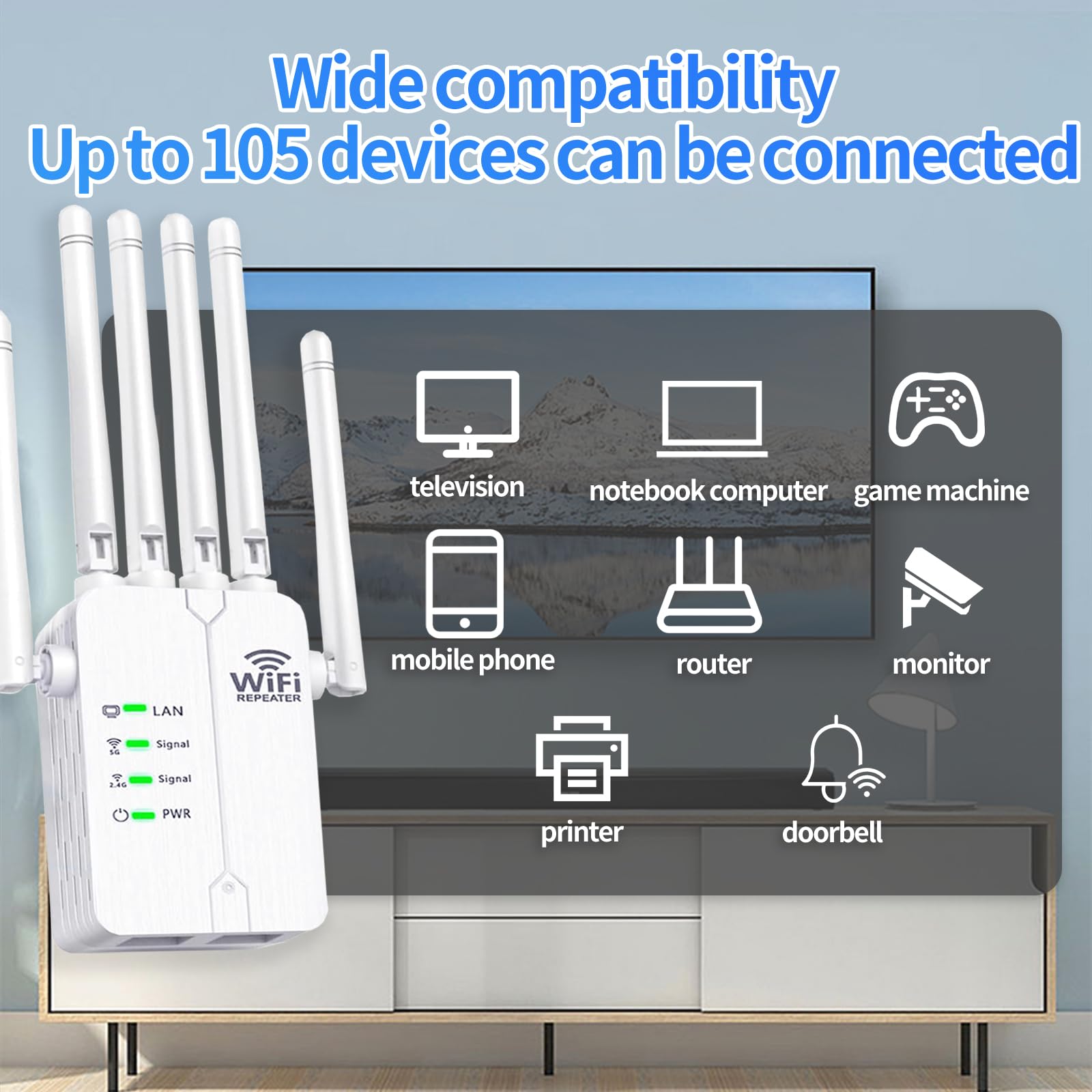 Repeteur Wifi 6 Ru00e9pu00e9teur WiFi Puissant,Amplificateur WiFi,6 Antennes Pour Une Amplificateur Wifi Puissant Repeteur Wifi 6 Ru00e9pu00e9teur WiFi Puissant,Amplificateur WiFi,6 Antennes Pour Une Amplificateur Wifi Puissant