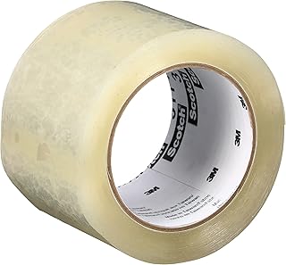 Scotch High Tack Box Sealing Tape 311+, Cold Shipping, Freezer Storage, Clear Color, 72 mm x 100 m, 24/Case