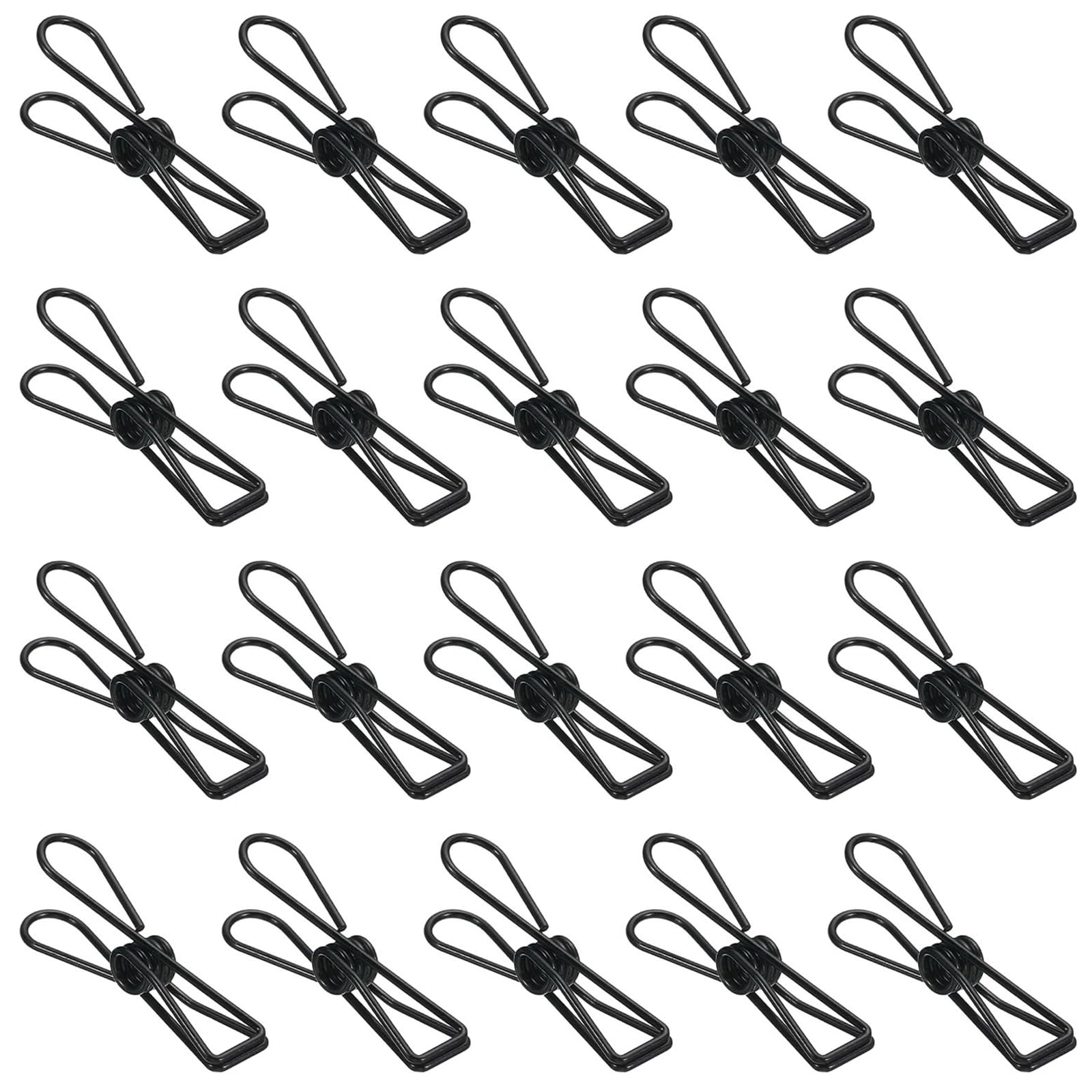 TA-VIGOR 50Pcs Metal Wire Hollow Out Clips, 32mm Mini Binder Paper Clamp, Multi-Purpose Paper Clips