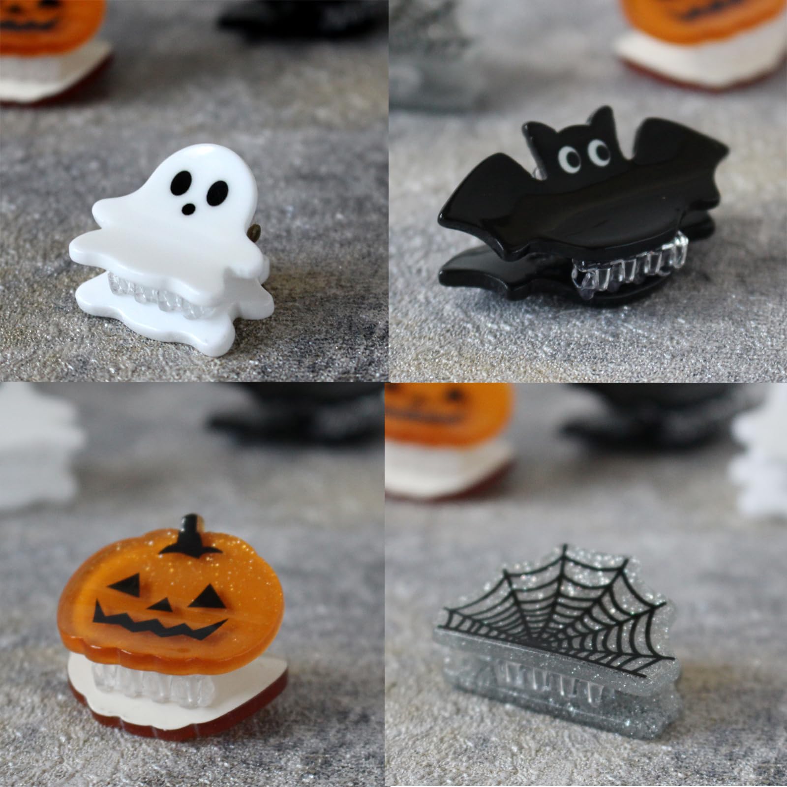 Amazon.com : Mini Halloween Hair Claw Clips for Girls  display picture 3