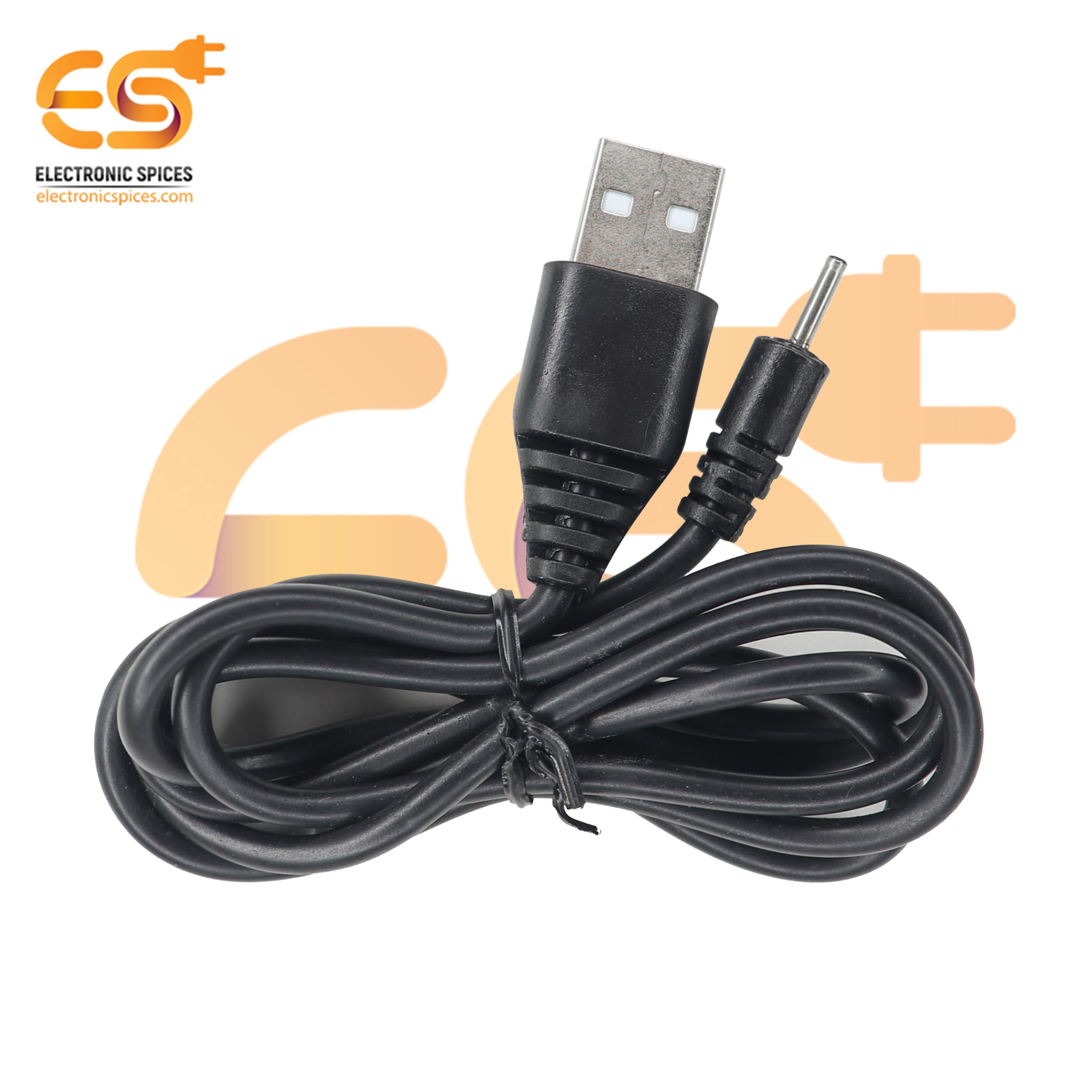 Electronic Spices USB Cable Charger 2.0mm Male Plug Pin for Nokia N78 N73, and N82 — Amazon image 2