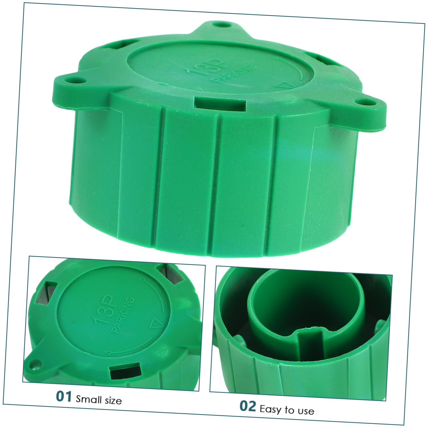 2 Pcs Plug Protective Cap Trailer Connector Dustproof Cover Travel