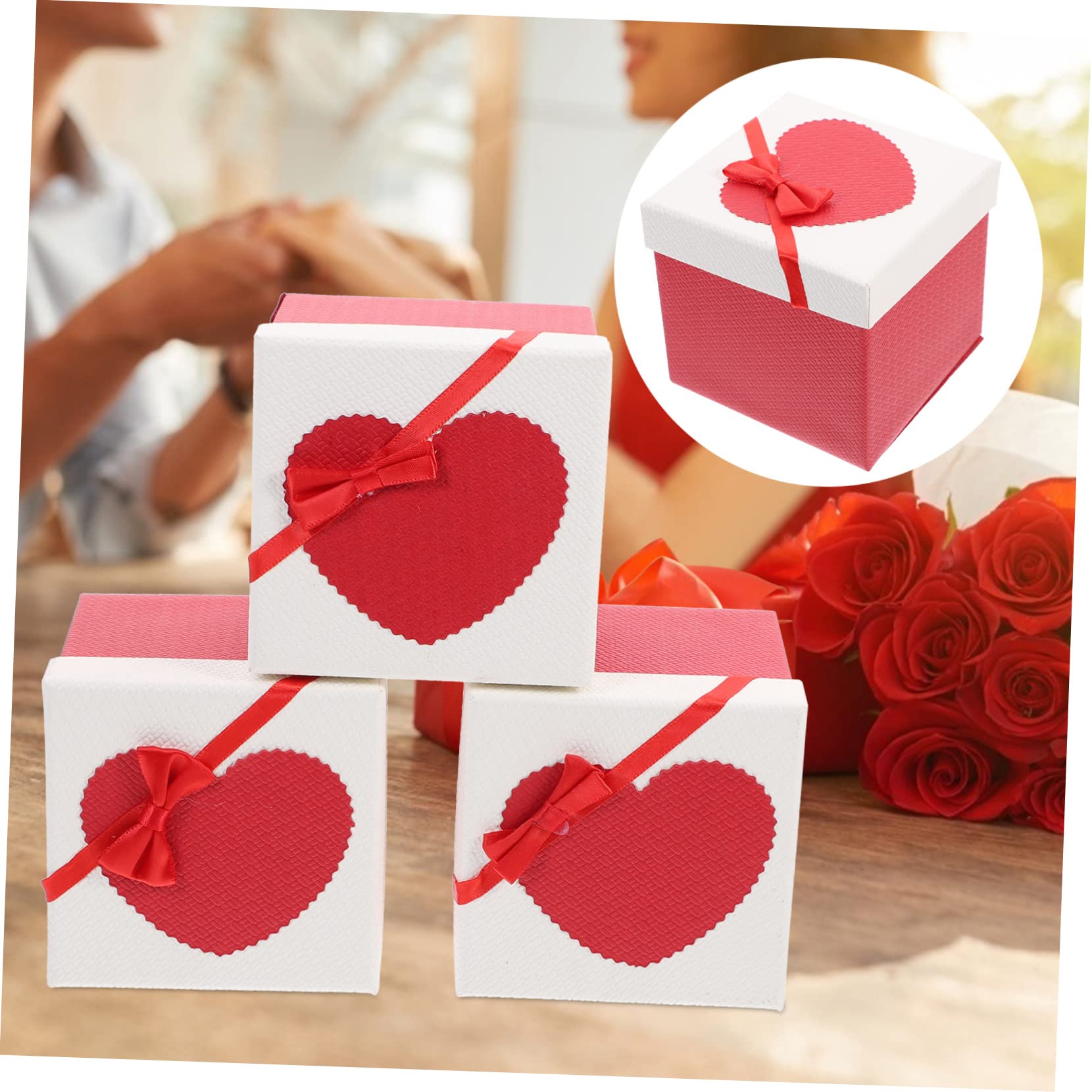 6pezzi Scatole Con Coperchio Da Pz Scatole Eleganti Per Matrimoni Compleanni e Natale Per Bomboniere e Feste Design Classico Senza Scritte