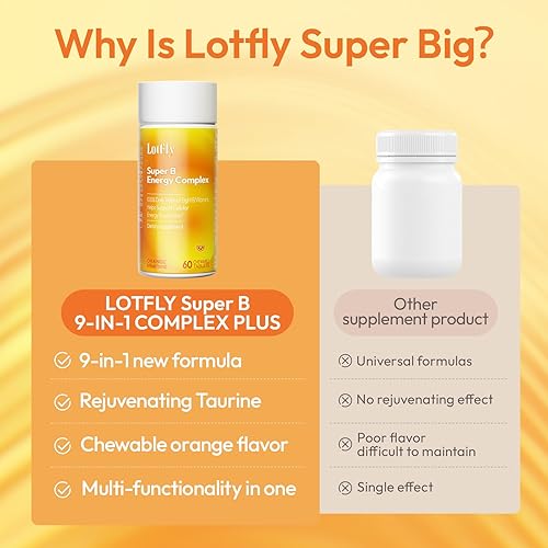 Miniatura 8 de Complejo de vitamina B con taurina B1, B2, B3, B5, B6, B7, B9, B12 taurina - Apoyo inmunológico, metabolismo energético y sistema nervioso -