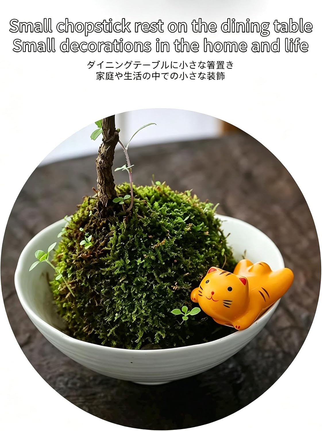 5Pcs Floating Flying Cat Ceramic Chopstick Rests, Cute Kitty Tableware Holders, Ideal Table Decor for Cat Cafés, Restaurants & Home Dining, Lovely Gift for Cat Lovers
