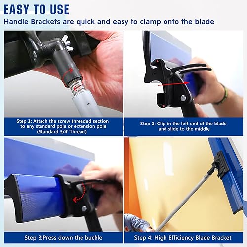 Miniatura 5 de Herramienta de soporte de mango de cuchilla, compatible con la herramienta ProSkim Blade Drywall, soporte ajustable de 180° herramienta de soporte