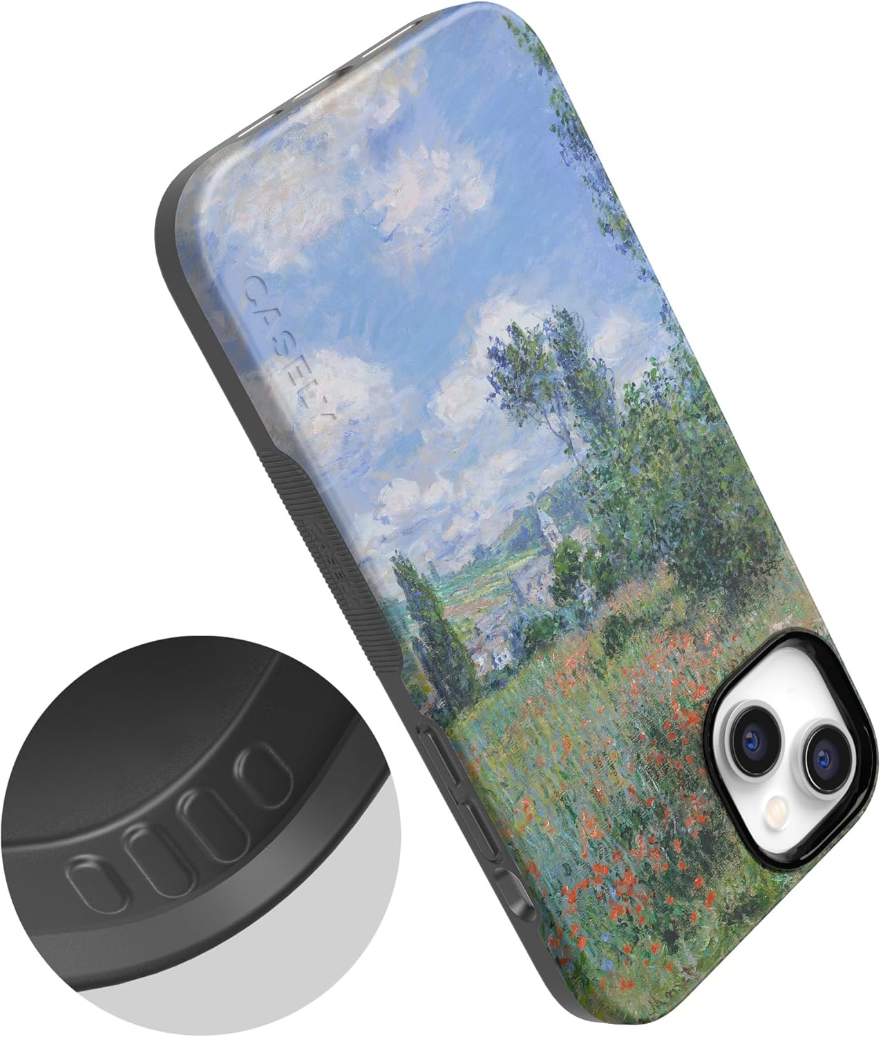 Casely iPhone 14 Case | Monet's View | The Met Museum | Bold Protective Design | Compatible with MagSafe