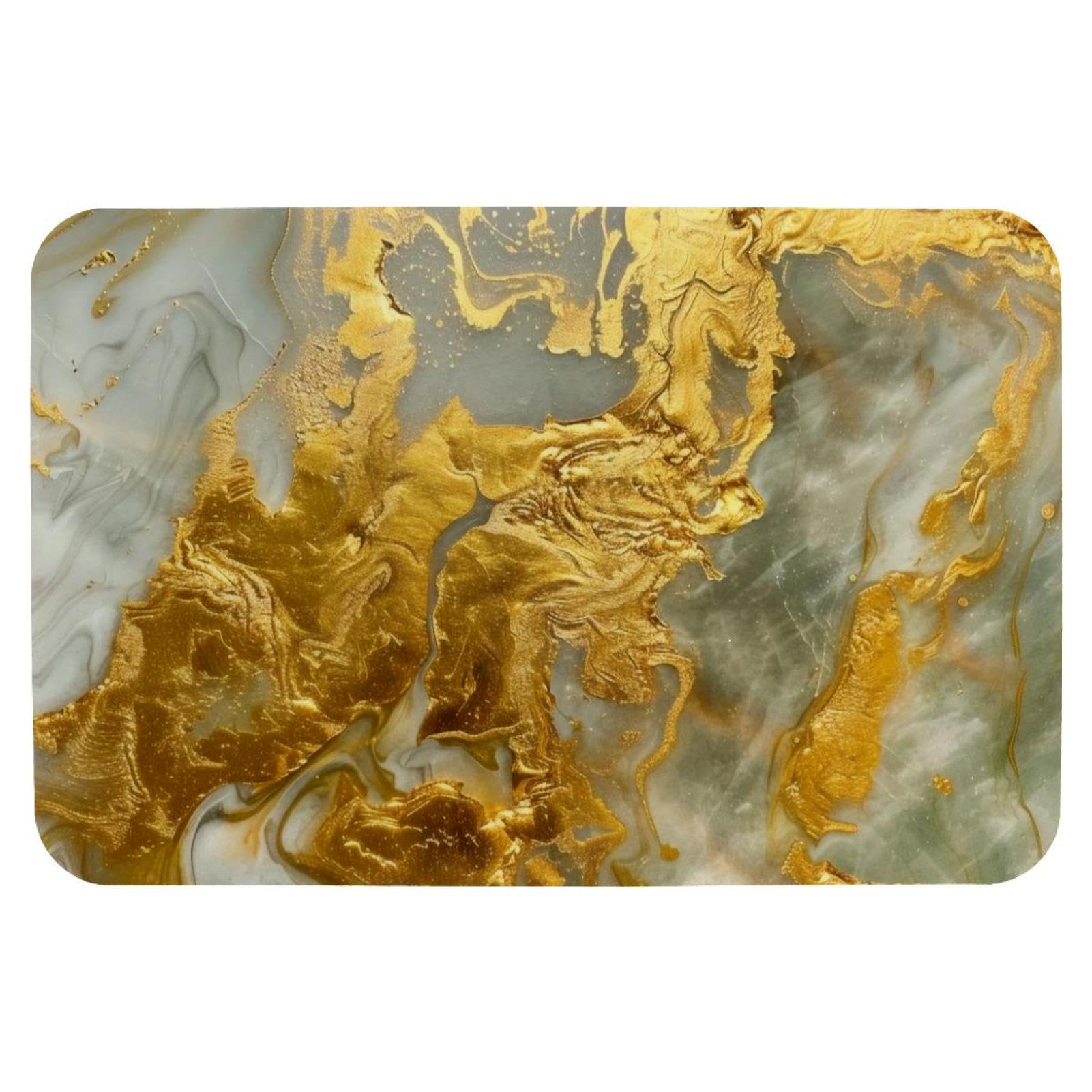 Tapis de bain antidérapant sécurité douche motif marbre anti-glisse