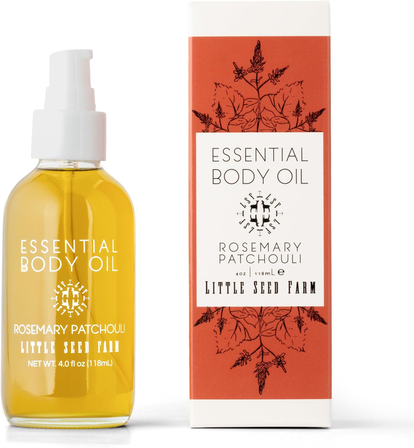 Essential Body Oil, Rosemary Patchouli, 4.0 Ounce