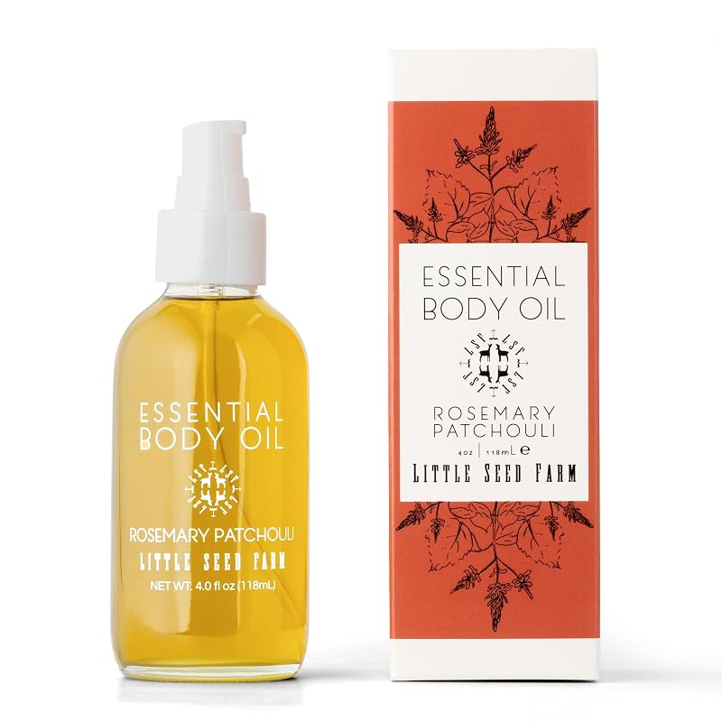 Óleo corporal Little Seed Farm Alecrim e Patchouli, 113 g