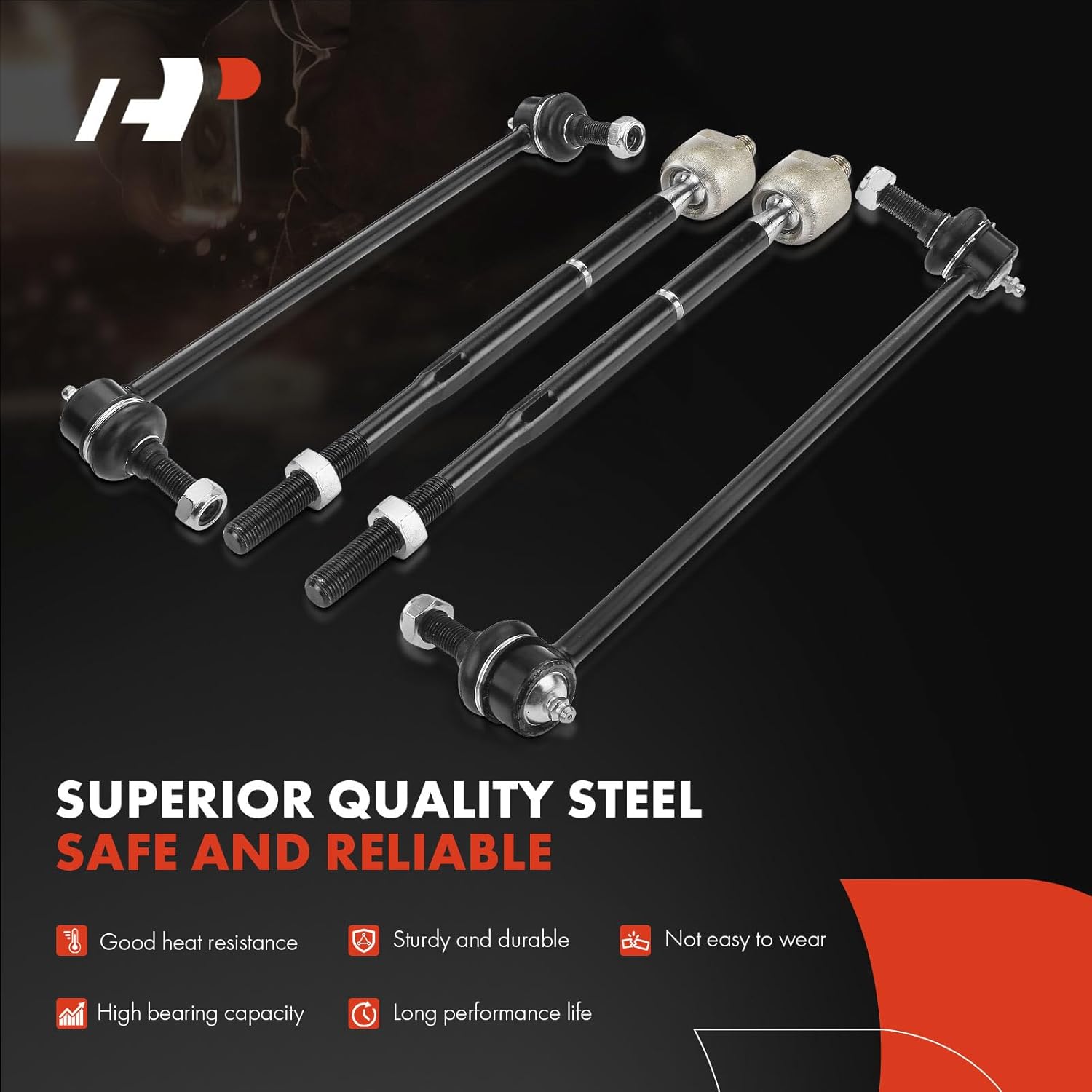 A-Premium Set of 8, Front Sway Bar Link, Lower Ball Joint, Inner Outer Tie Rod End, Compatible with Chevrolet Equinox 2005-2007, Pontiac Torrent 2006-2007