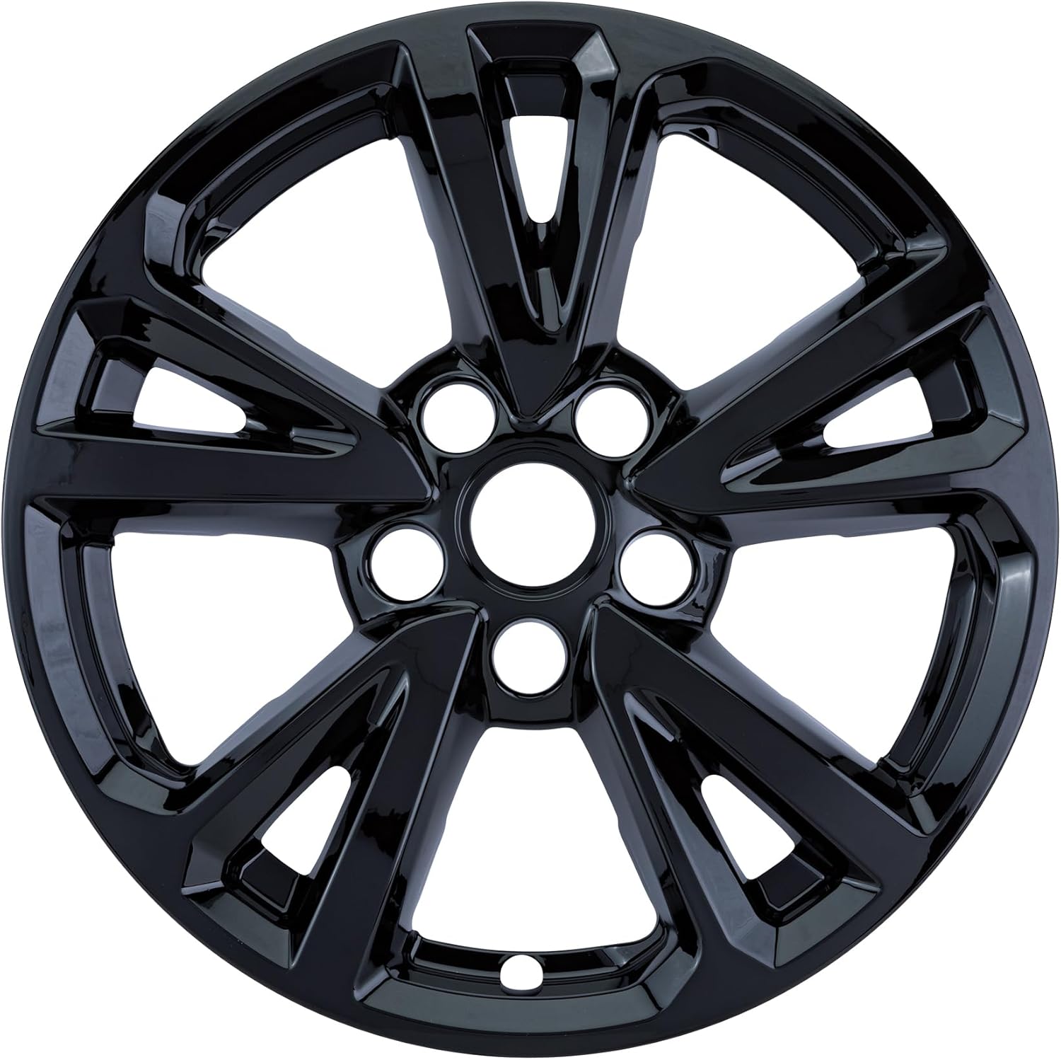 17" Gloss Black Wheel Skin Set Made for Chevrolet Equinox (2016-2017) | Durable ABS Plastic Cover Hubcap | Fits Directly Over OEM Wheel