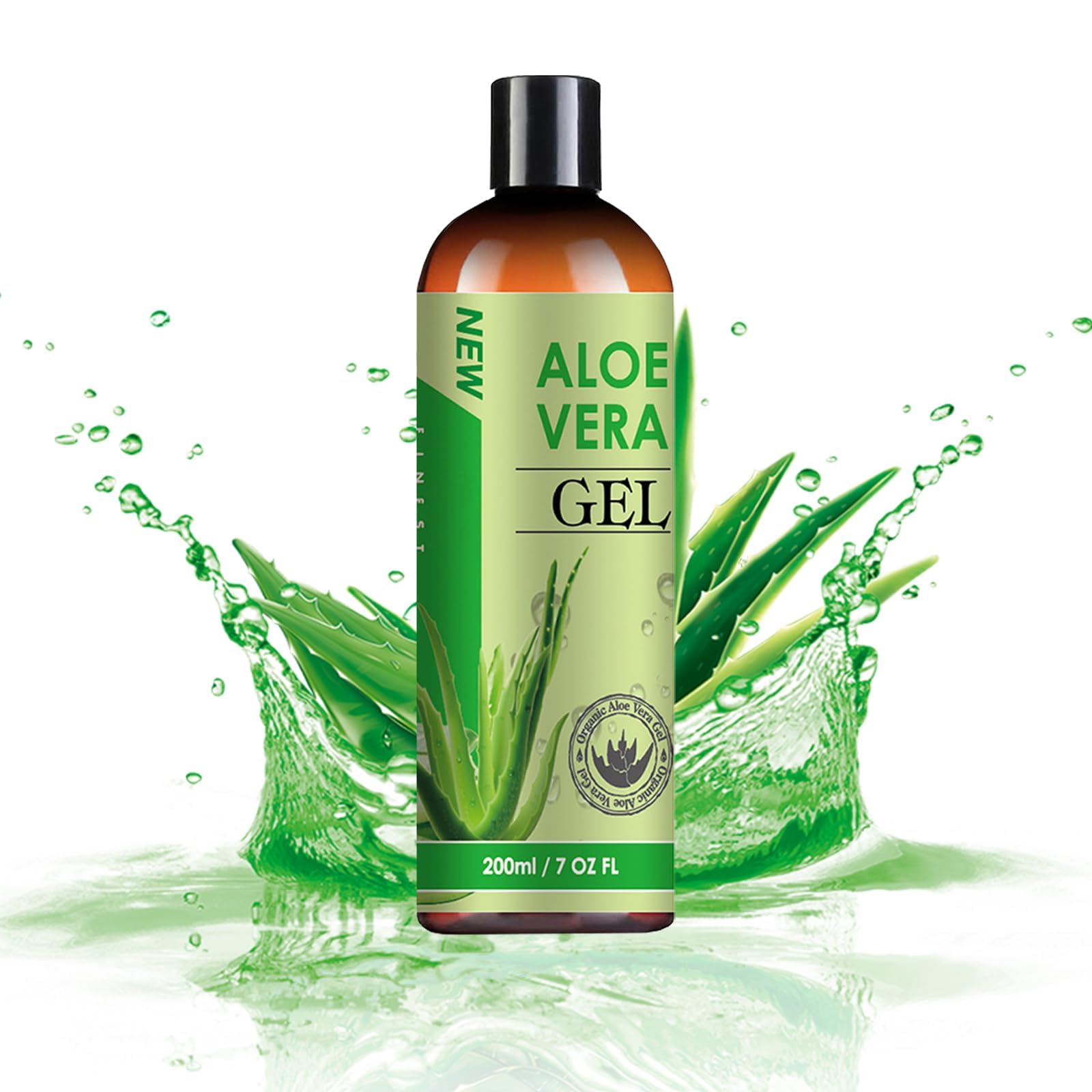 NALACAL Hydrating Face & Body Moisturizer - Aloe Vera Moisturiser for Dry Skin, Sunburn, Acne - After Sun Aloe Vera Cream Deeply & Rapidly Soothing