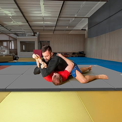 Miniatura 6 de BalanceFrom All Purpose 4'x10'x2" Extra Thick High Density Anti Tear Gymnastics Gym Folding Exercise Aerobics Mats, Multiple-Colors
