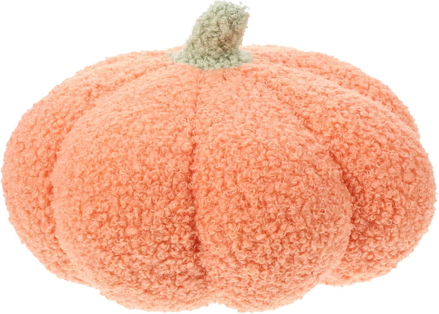 Toyvian Pillow Pumpkin Cushion Pumpkin Plush Sitting Room Decoration Backrest Cushion Back Plush Couch Spooky Decor Mini s Adorable Pad Pp Cotton Orange