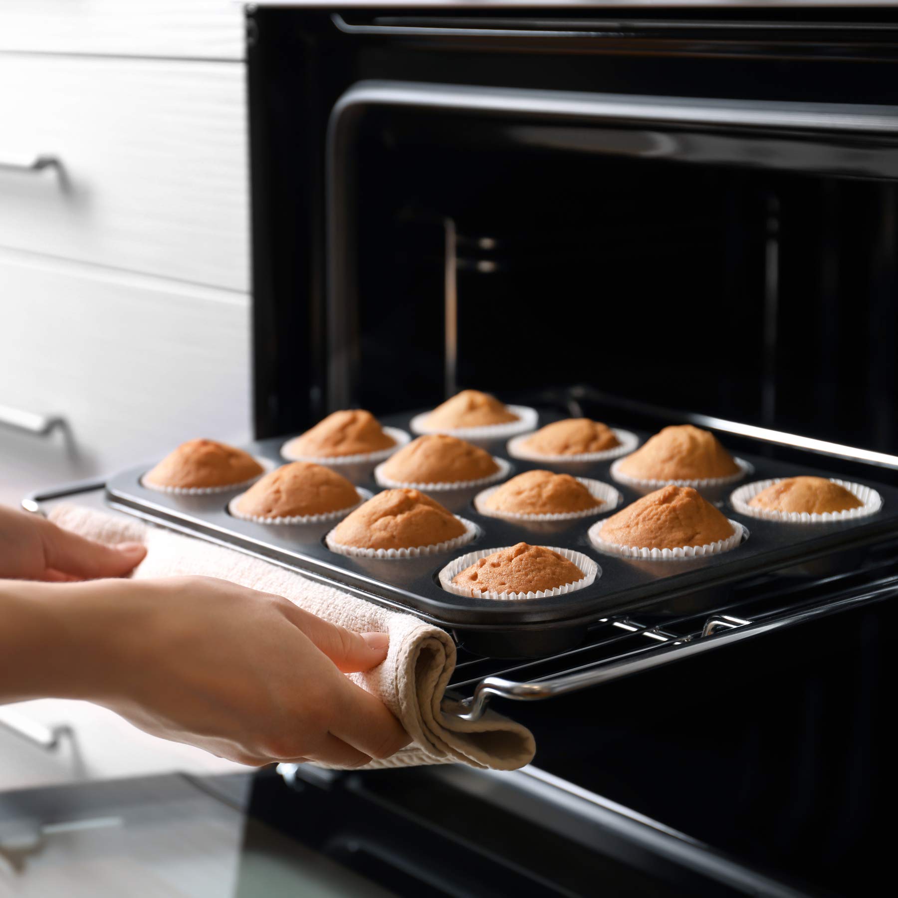 tamaño estándar para cupcakes 200 pcs, blanco