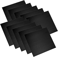 bath & bath Pradan Black Plastic Cardboard, 0.1 inch (3 mm) Thick, 11.8 x 11.8 inches (30 x 30 cm), Set of 10