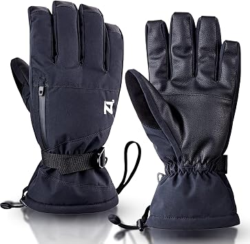 OOZi Ski Gloves for Men Women Winter Gloves Waterproof Windproof Snow Gloves for Cold Weather Snowboarding Skiing