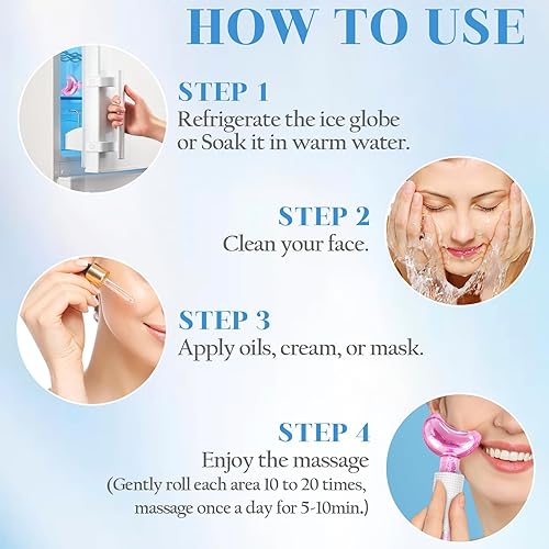 Miniatura 8 de Regalos de Navidad para mujer 2 globos de hielo para la cara, idea para esposa, mamá, novia, madre, hermana, cumpleaños único para ella que lo tiene