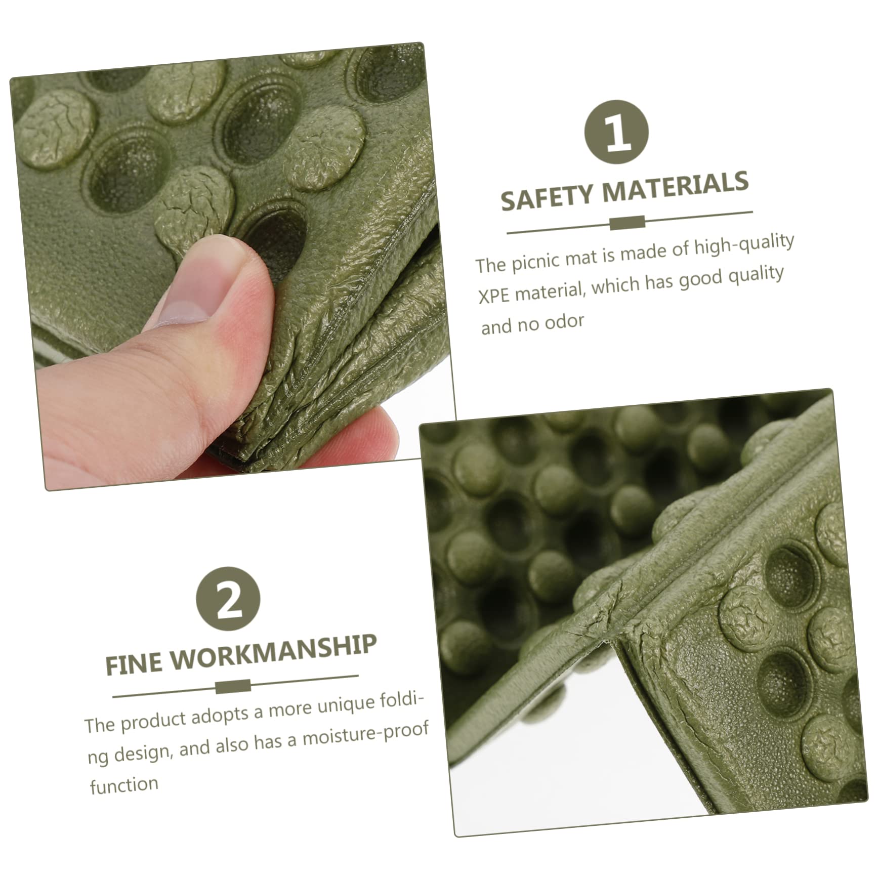 TOVINANNA 6pcs Portable Folding Outdoor Cushion Mat Picnic Seat Pad for Camping Lightweight Multi-use Design for Boys and Girls Pets Easy to Carry and Store