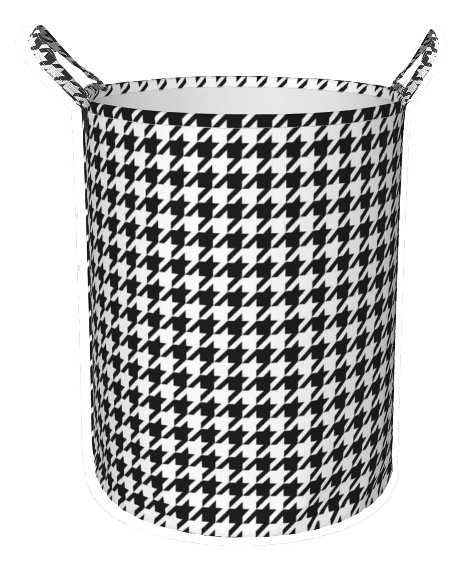 house of quirk 80 litre storage baskets, round collapsible storage bins with handles for closet shelves organizer, decorative baskets for home, office, nursery, laundry (40x50cm, large)