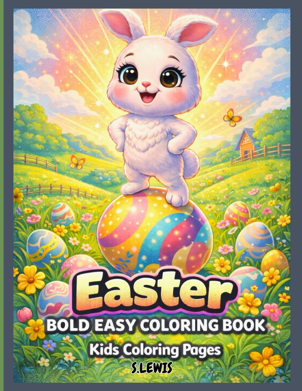 Easter Bold Easy Coloring Book: Featuring Cute And Cozy Coloring Pages: Perfect For Relaxation And Stress Relief Fun