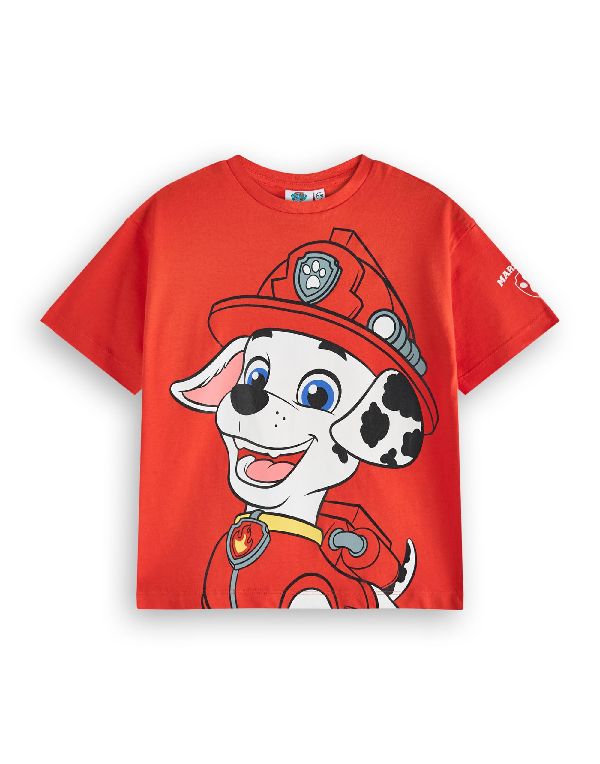 PAW PATROL Jungen T-Shirt Set | Kinder 3er Pack Kurzarm T-Shirts mit Großem Charakterdruck | Marshall Rubble Chase Cartoon Charaktere | Kinder Animierte TV-Serie Merchandise Geschenk