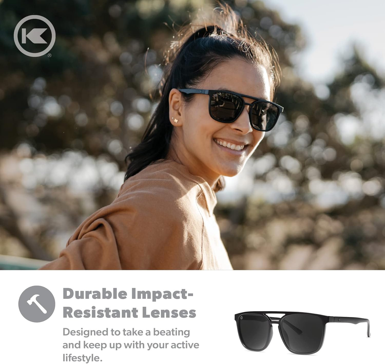 Knockaround Brightsides Polarized Sunglasses for Men & Women - Retro Sunglasses - UV400 Protection - Image 5