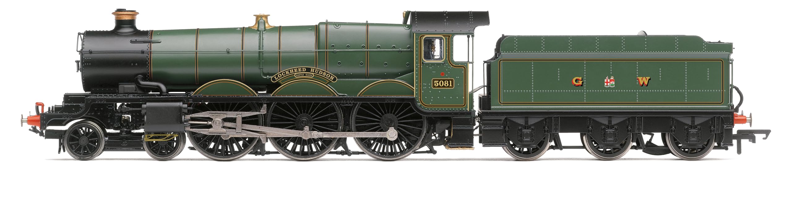 Hornby Steam Train - R30402 GWR Castle Class Lockheed Hudson 5081 - Era 3 00 Gauge Locomotives for Train Set, Engine Models for Adults - 1:76 Scale Model Gift
