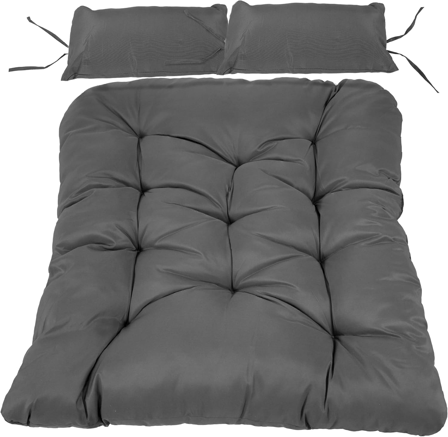 Sunnydaze Andrei 2Person Egg Chair Cushion Replacement 3