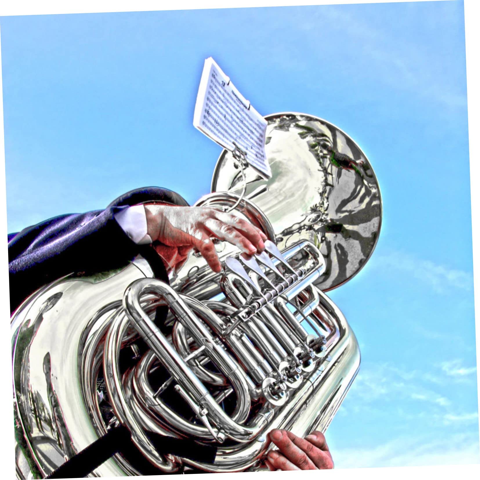 ibasenice 3pezzi Supporto Portatile Per Spartiti Musicali Per Tuba Leggero e Pratico Facilita La Lettura Delle Partiture Realizzato Materiale Resistente e Durevole Per Musicisti Movimento
