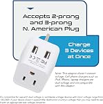 Ceptics Type G Travel Adapter for Travel to London, Hong Kong, Ireland - USB-A + USB-C & USA Input - Type G Adapter Grounded - Ideal for Phone, Laptop, Cameras (CTU-7) | Plug Adapter Type G, Type G Travel Adapter for London, Hong Kong & Ireland, Grou