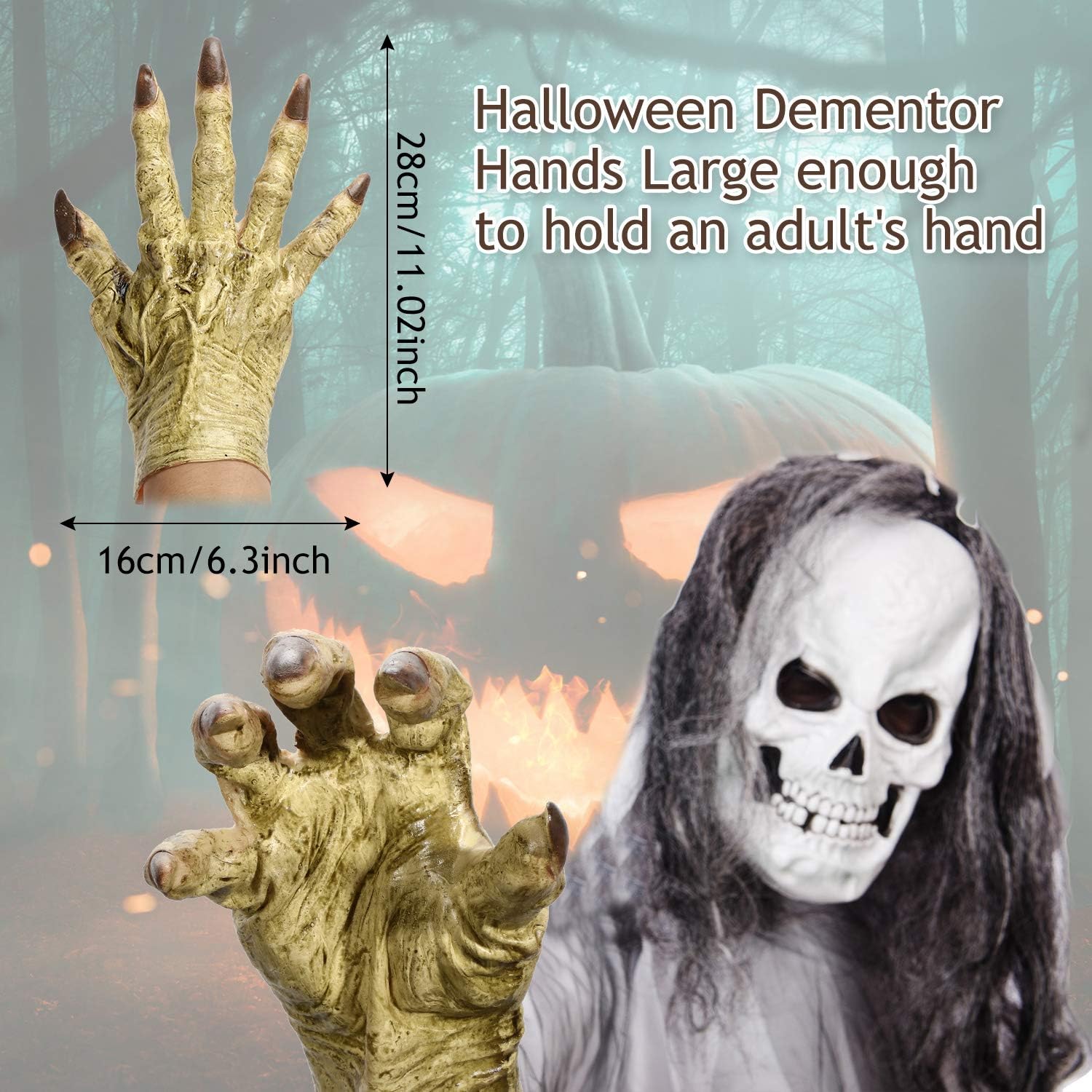 Sumind Halloween Monster Hands Zombie Costume Gloves Adult