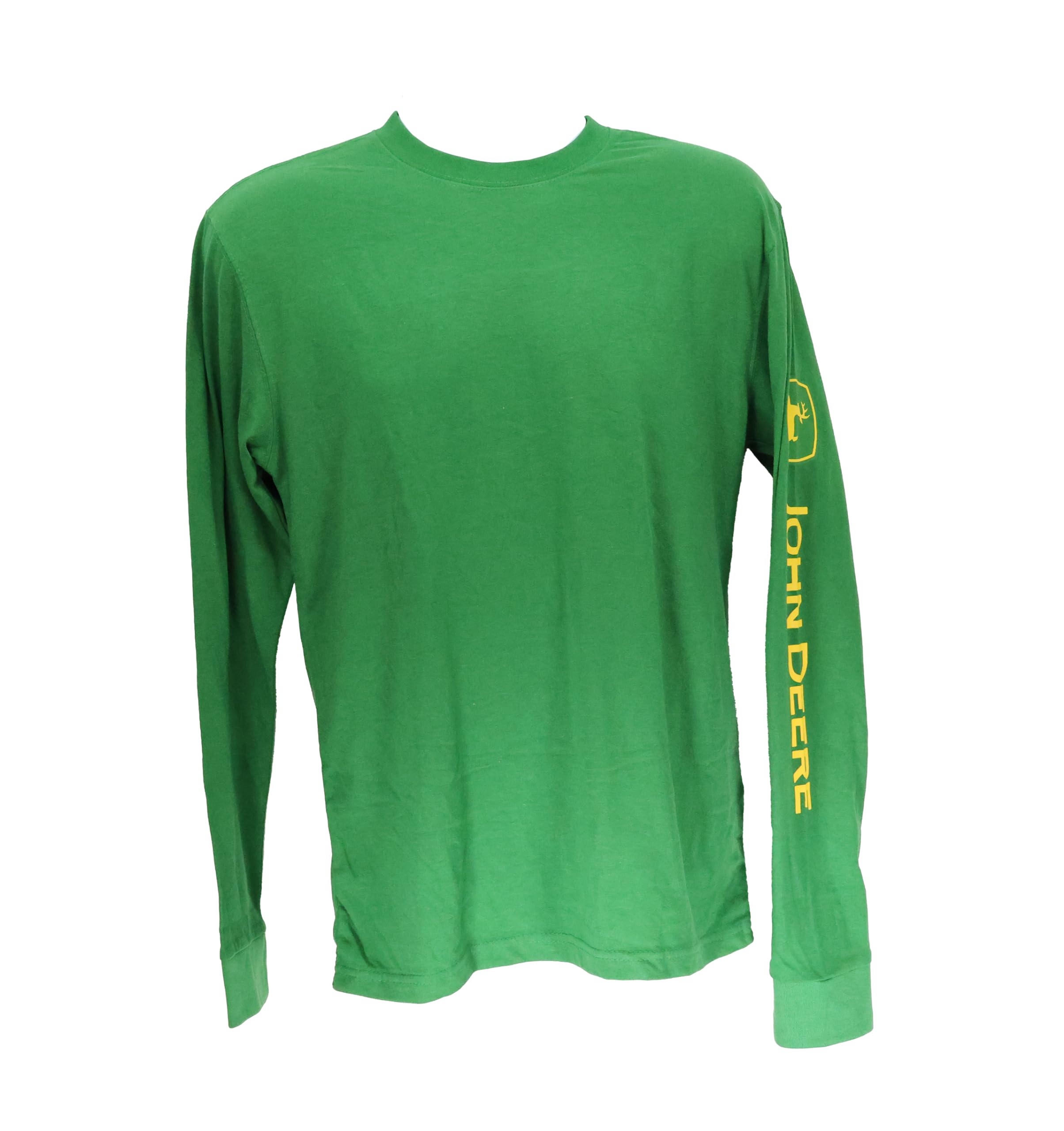 John Deere Solid Long Sleeve Tee with Logo on Sleeve