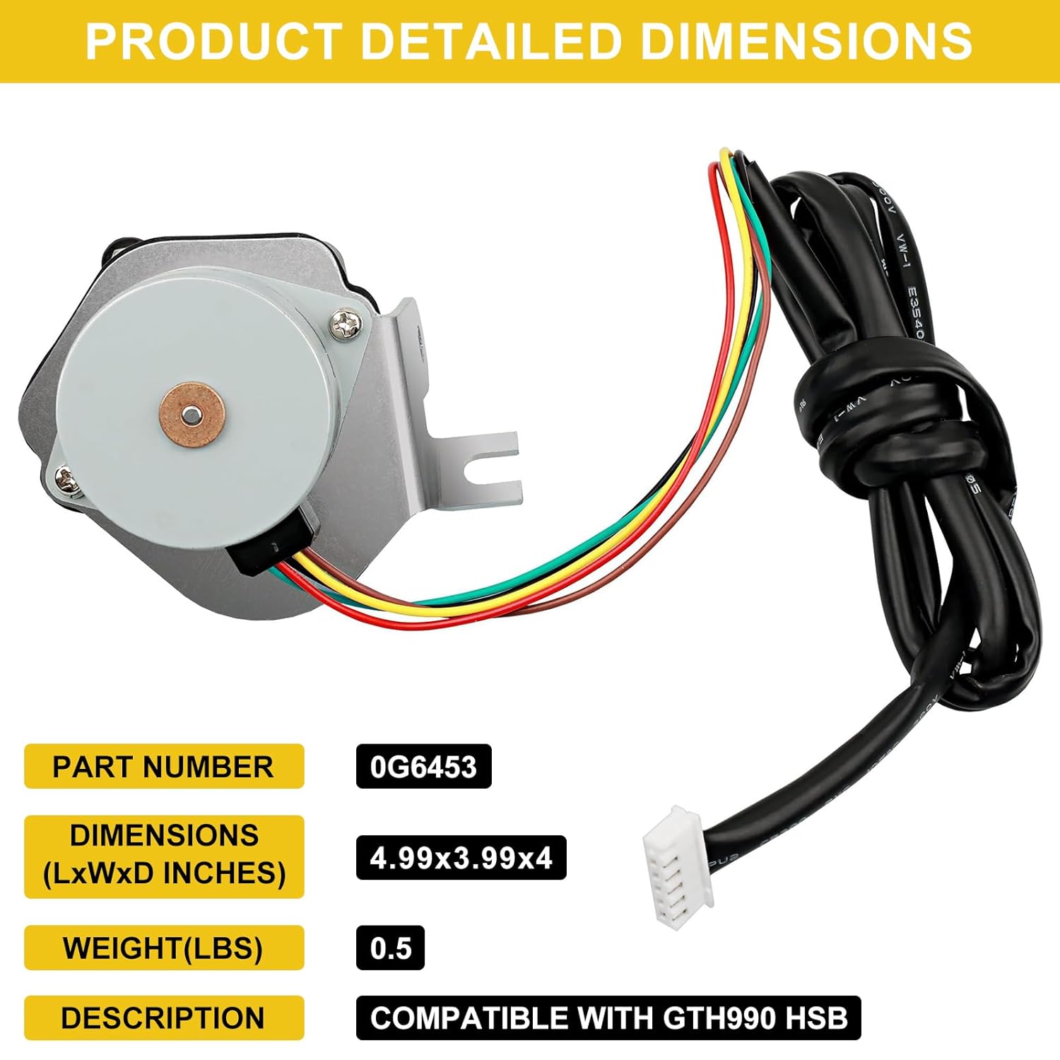 Stepper Motor Assembly 0G6453 for GENERAC Guardian - Compatible with GTH990 HSB - Reliable Replacement Part