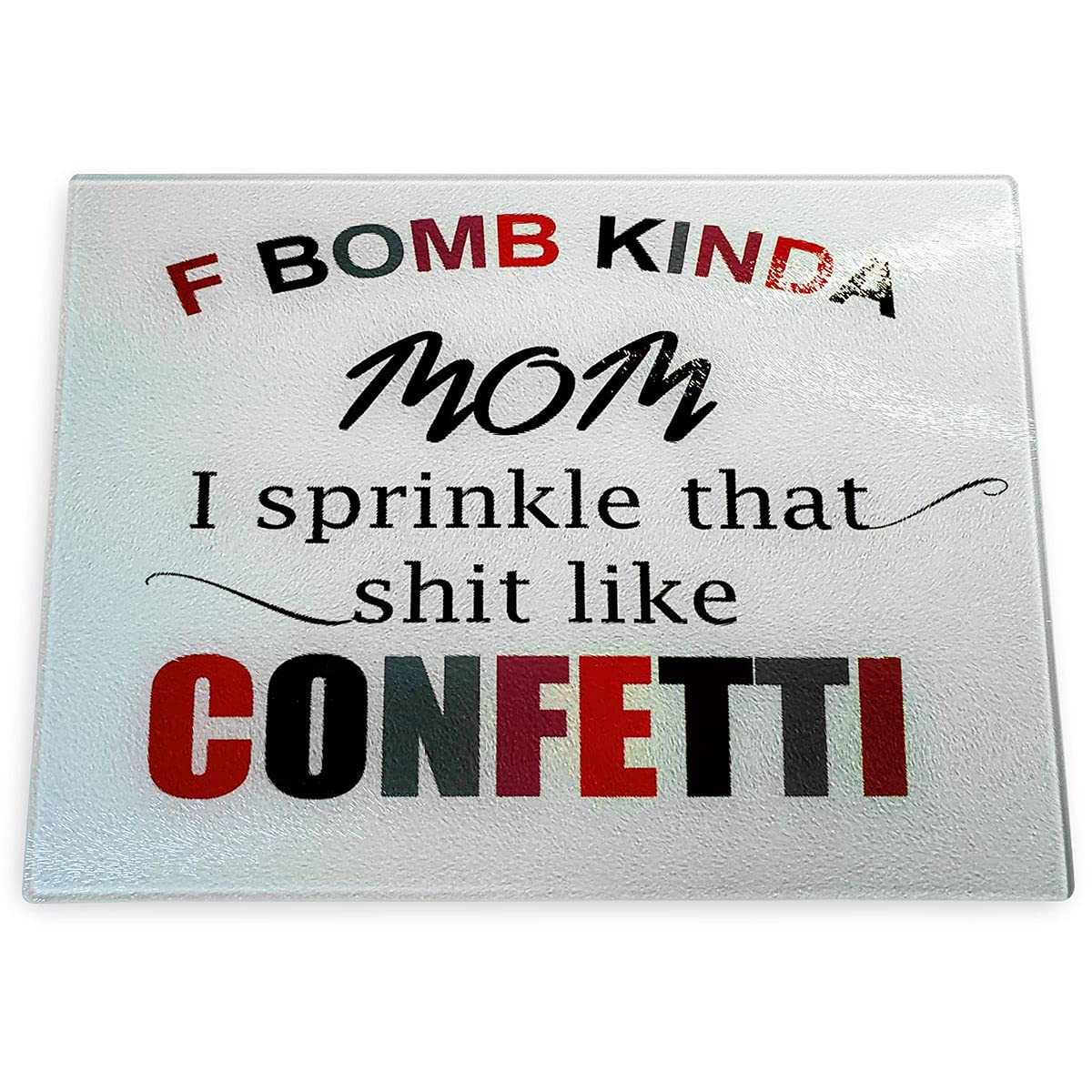 25 Pack Sublimation Cutting Board Blanks 11" x 7.9" Tempered Glass Rectangle with White Coating Rough for Heat Press Printing