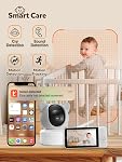IFamily WiFi Baby Monitor avec l'application – Smartphone Baby Monitor avec 5" HD moniteur & 2K Caméra, vision nocturne, 2-Way Talk, Motion Tracking & Alerts, Capteur de température, Lullabies, Sécurité WiFi Verrouillage