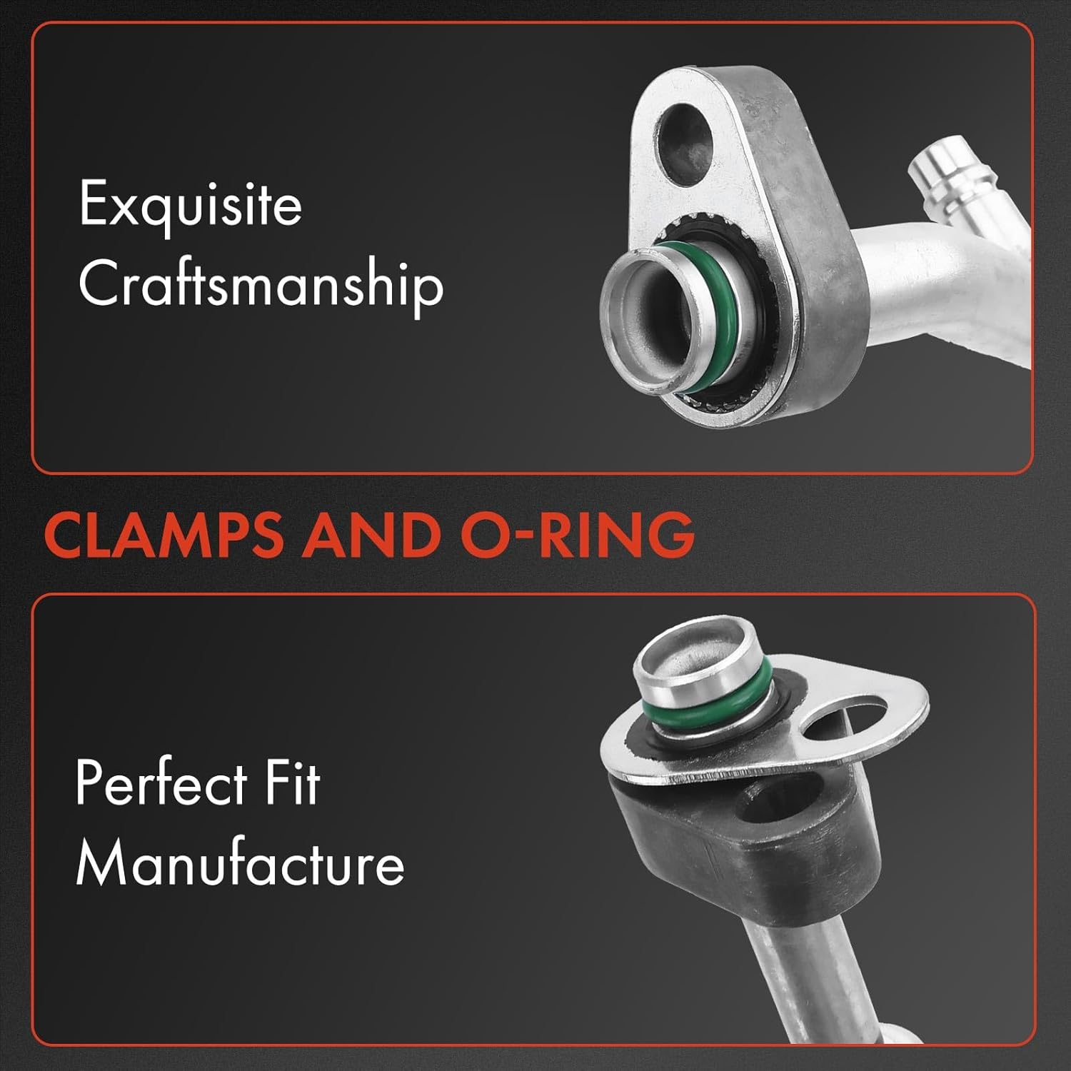 A-Premium A/C Suction Hose & Discharge Line Hose Assembly Compatible with Ford Mustang, 2010, 4.0L, SOHC, Petrol, collapse