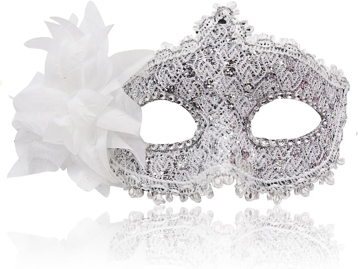 Masquerade Mask for Women Venetian Masks Christmas Women Flower Half-face Masks Eye mask Cosplay Lace mask