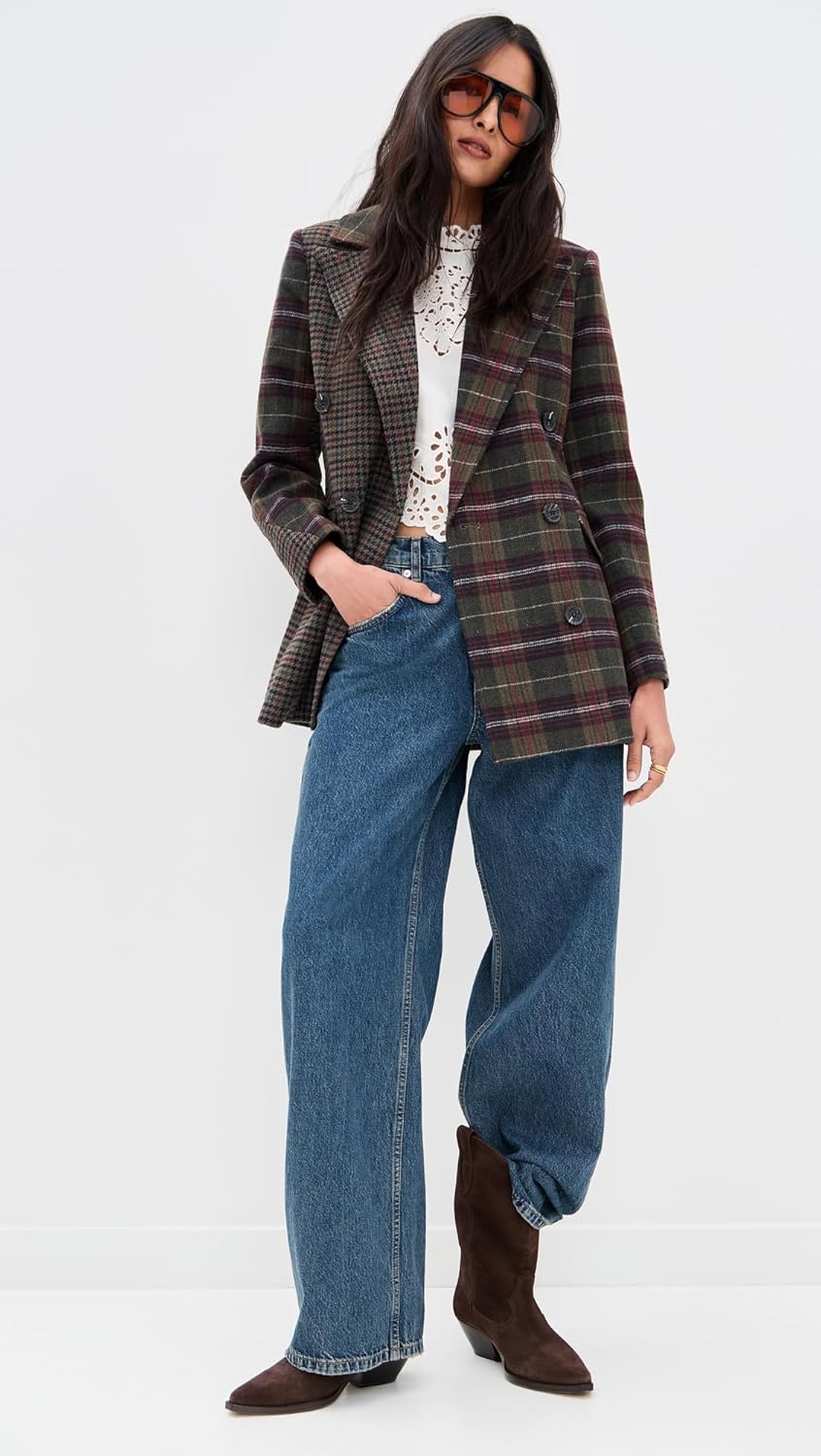 Avec Les Filles Women's Combo Collar Hourglass Blazer - Image 5