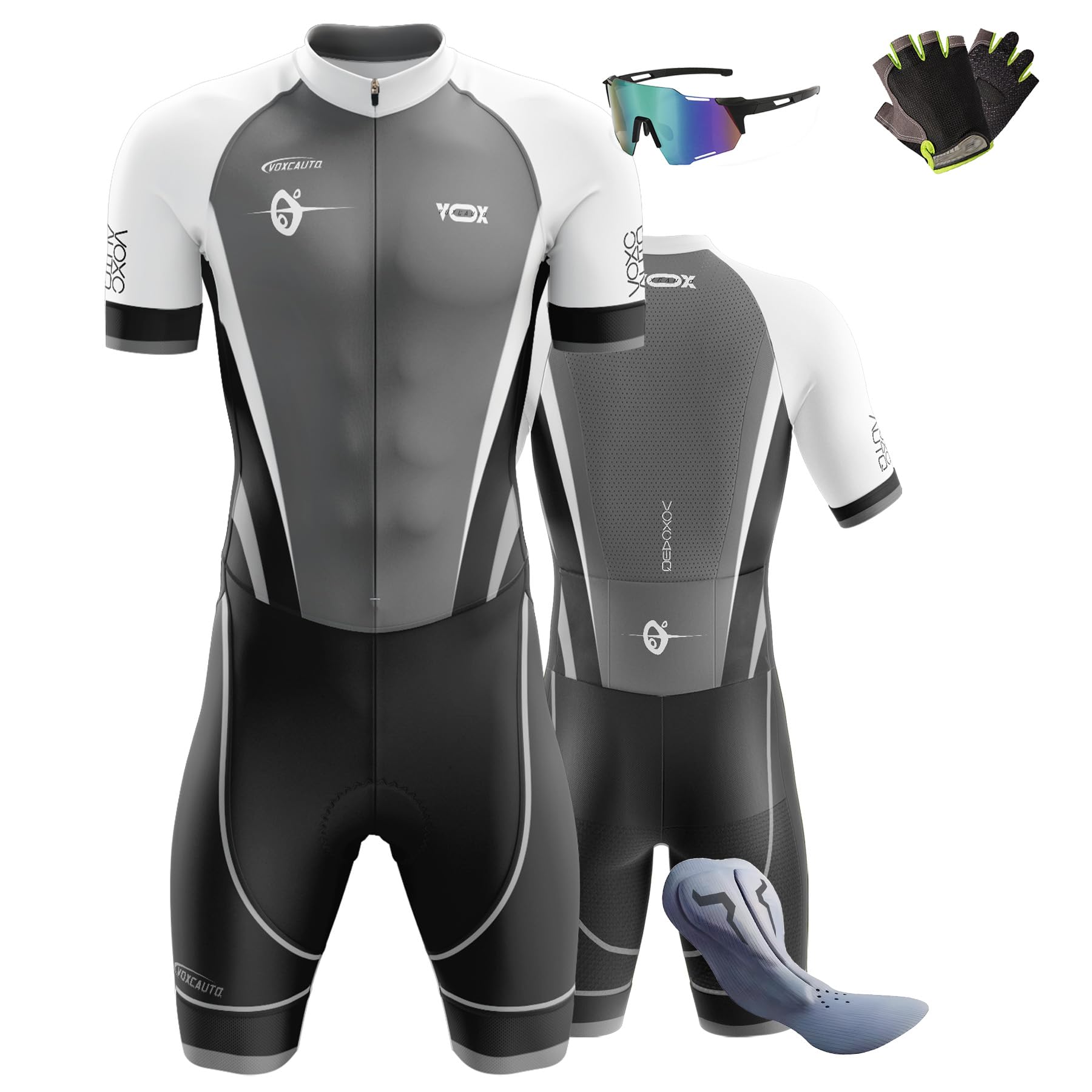 Nuovi Tuta da triathlon da uomo,Tuta da Triathlon a Maniche Corte da Uomo,Abbigliamento Ciclismo monopezzo MTB Body Trisuit Cycling Skinsuit.
